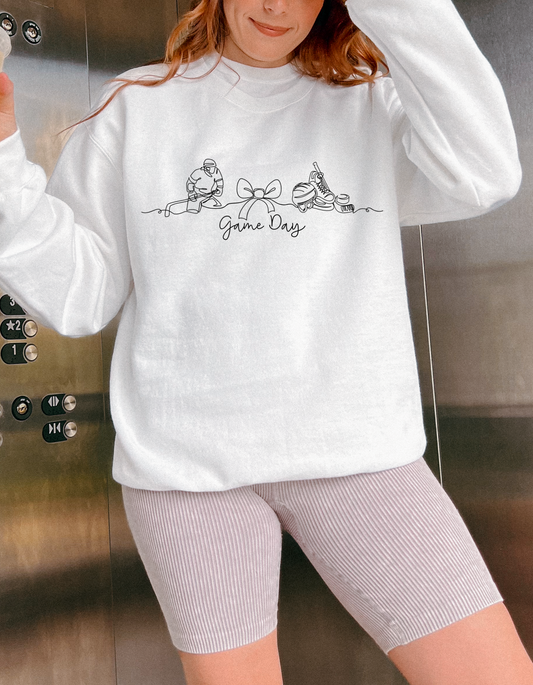 Line Art Game Day Crewneck