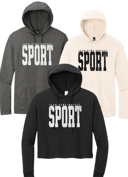 Custom Sports Team Lightweight Hoodie
