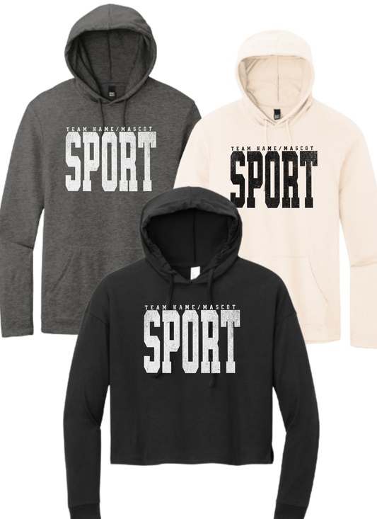 Custom Sports Team Lightweight Hoodie