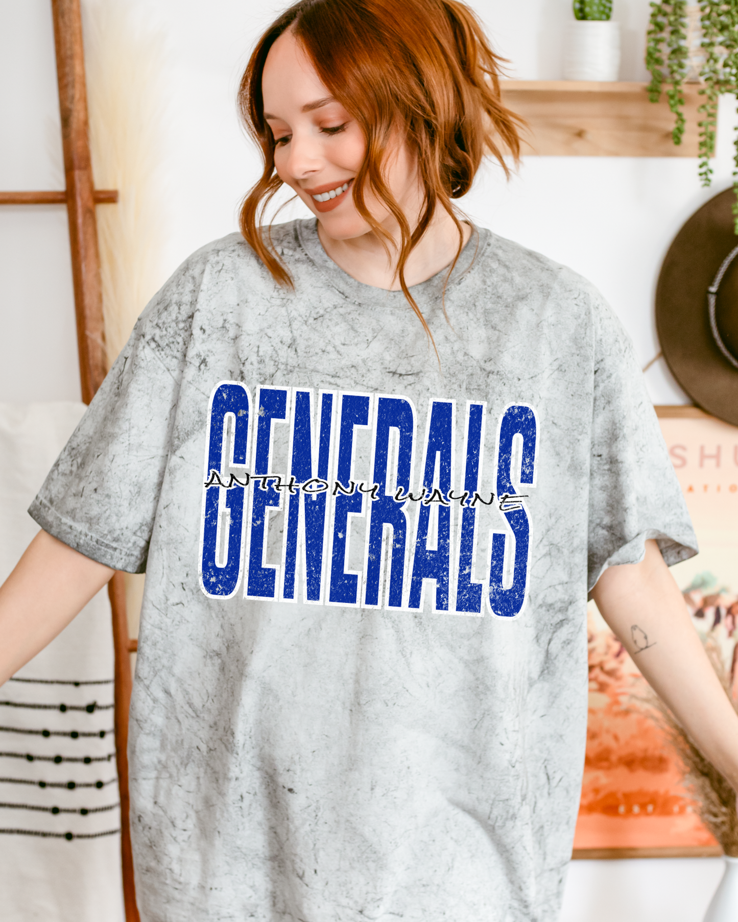 Generals distressed Tie Die Tshirt