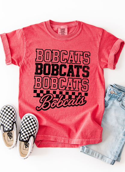 Checkered Bobcats Tshirt