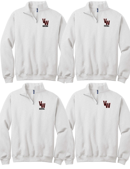 Cougar Mascot 1/4 Zip up Pull Over
