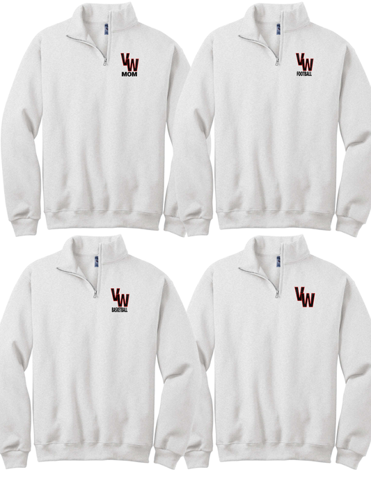 Cougar Mascot 1/4 Zip up Pull Over