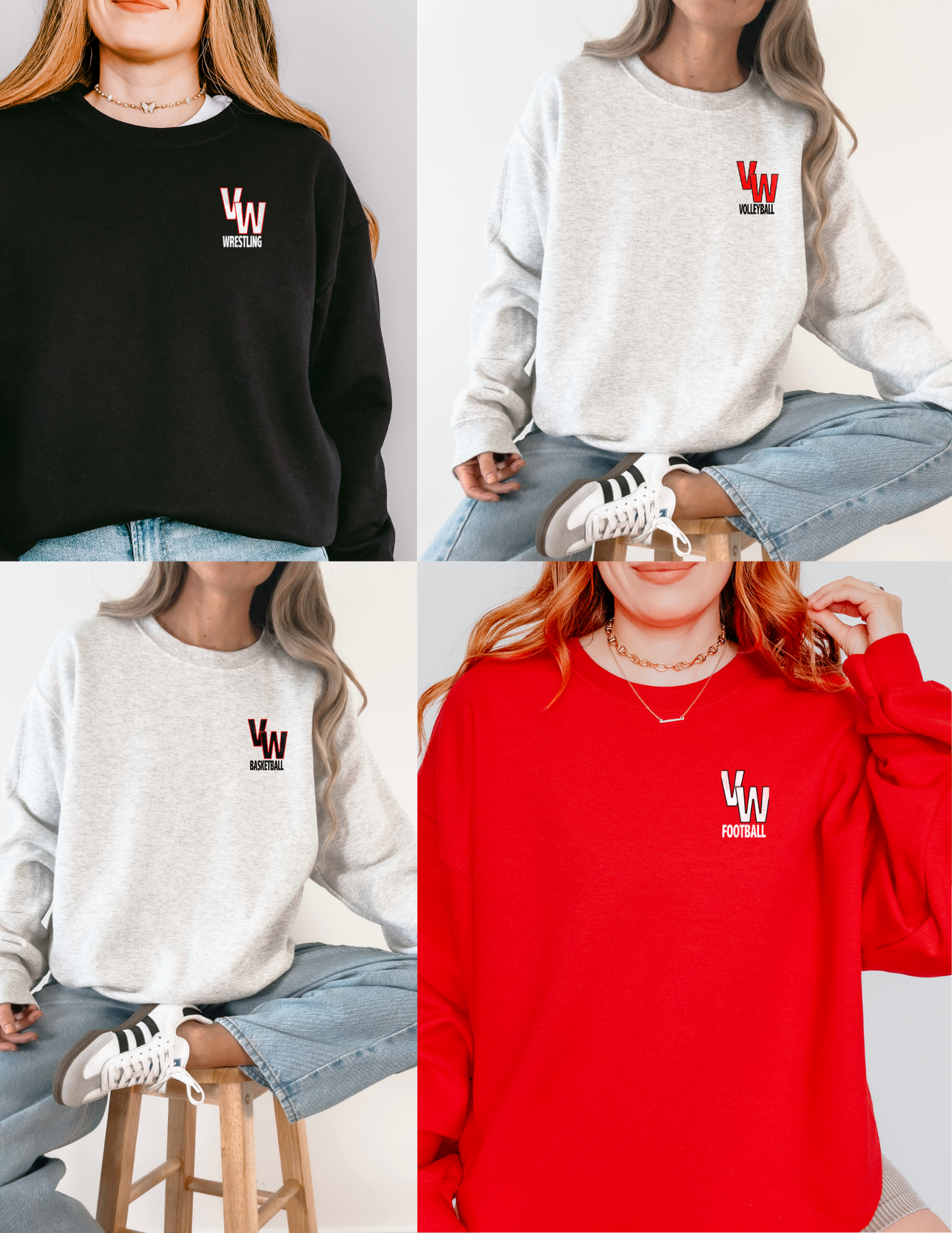 Cougar Mascot Big Back Crewneck