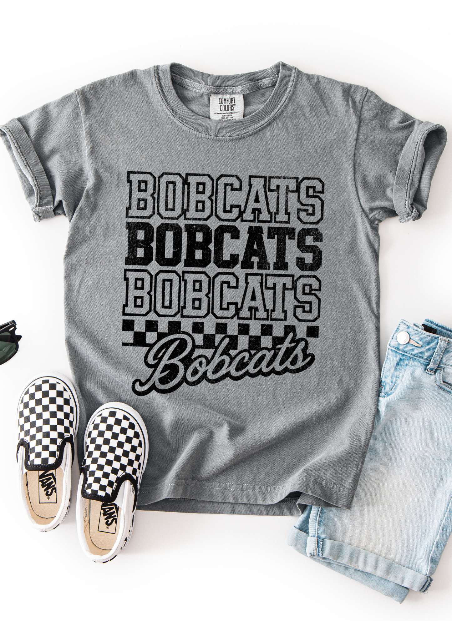 Checkered Bobcats Tshirt