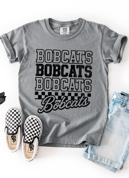 Checkered Bobcats Tshirt