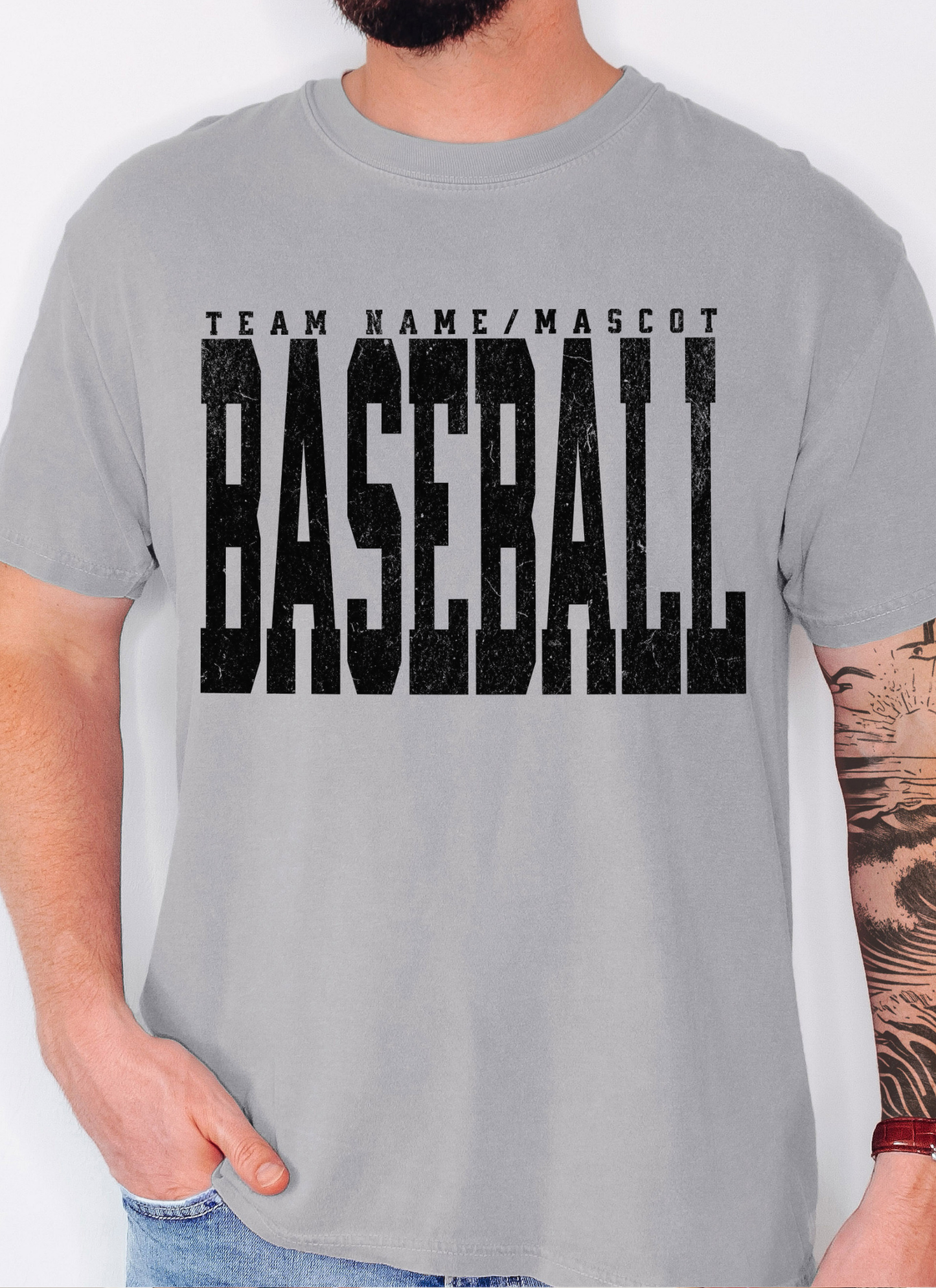 Custom Large print Baseball/Softball Tshirt