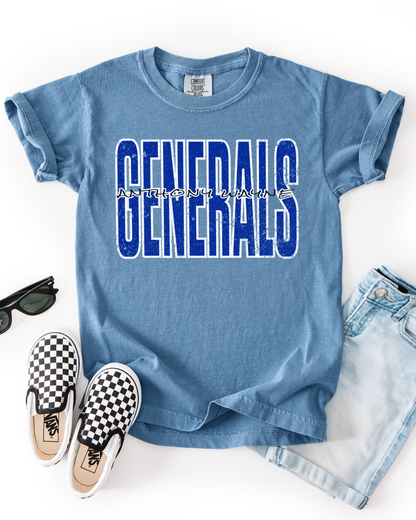 Generals Tshirt (Adult-Infant)
