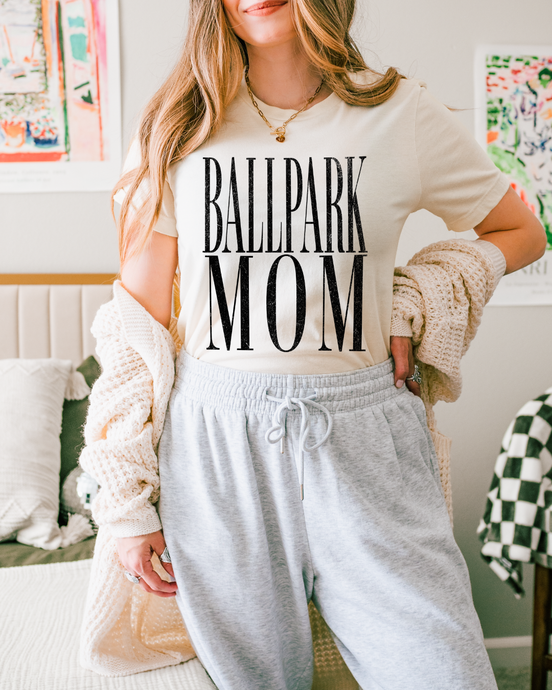 The Ballpark Mom Boxy Tee