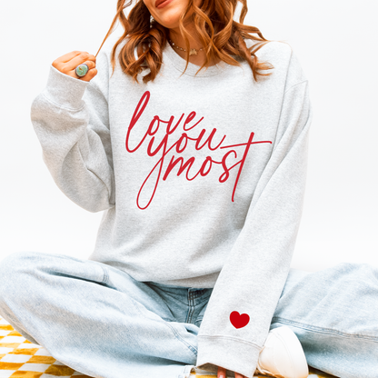 Love You Most Puff Print