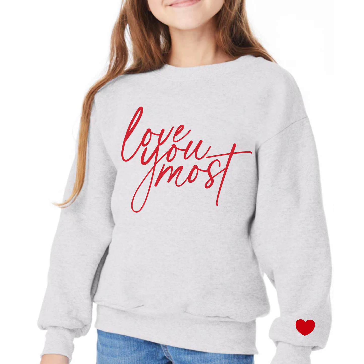 Love You Most Puff Print