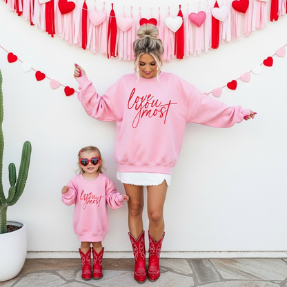 Love You Most Puff Print