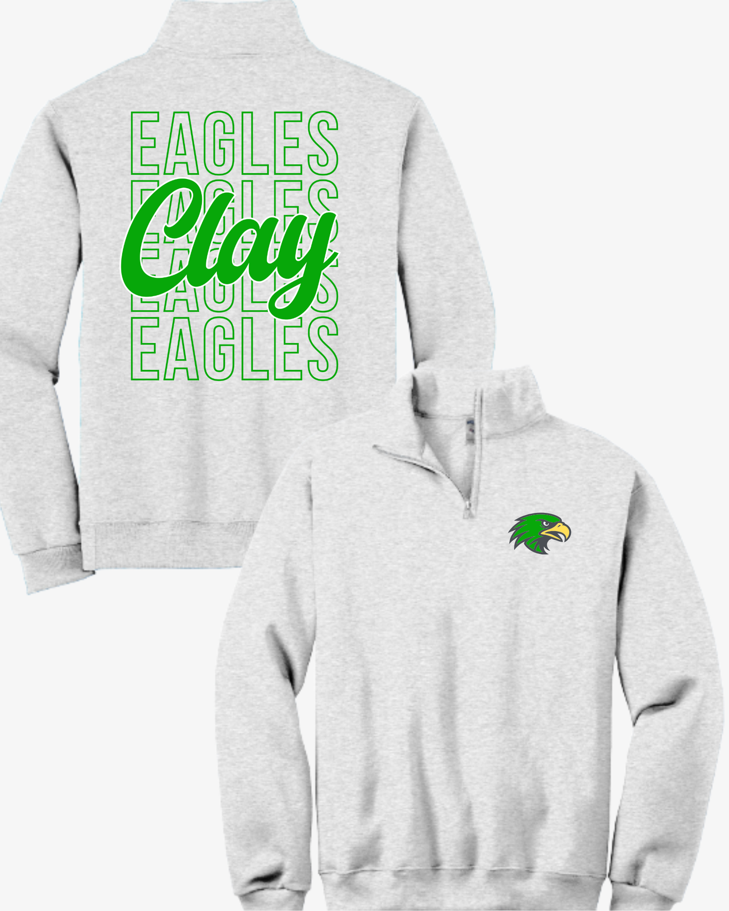 Eagles (Clay) 1/4 Zip Pullover