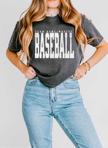 Custom Baseball/Softball Cropped Boxy tshirt
