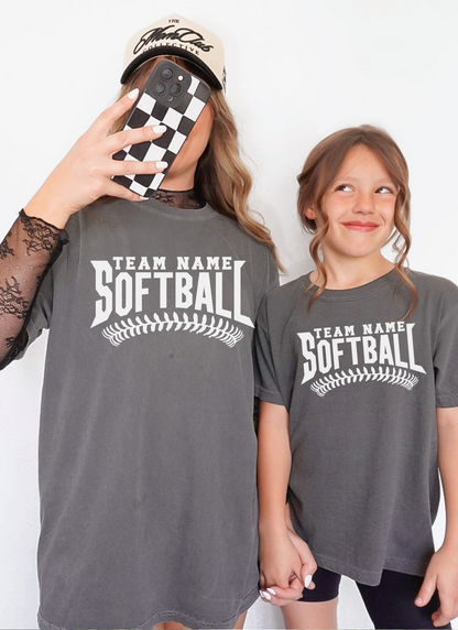 Custom Baseball/Softball Laces Tshirt (Adult & Youth)