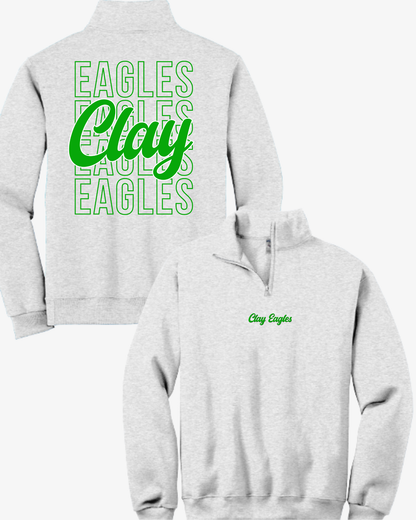 Eagles (Clay) 1/4 Zip Pullover