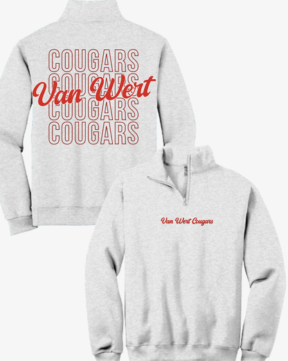 Cougars (Van Wert) 1/4 Zip Pullover