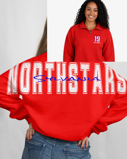 Red NorthStar 1/4 Zip Up Big Back