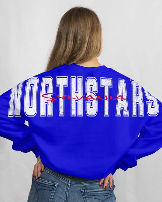 Royal Blue NorthStar Big Back Crewneck
