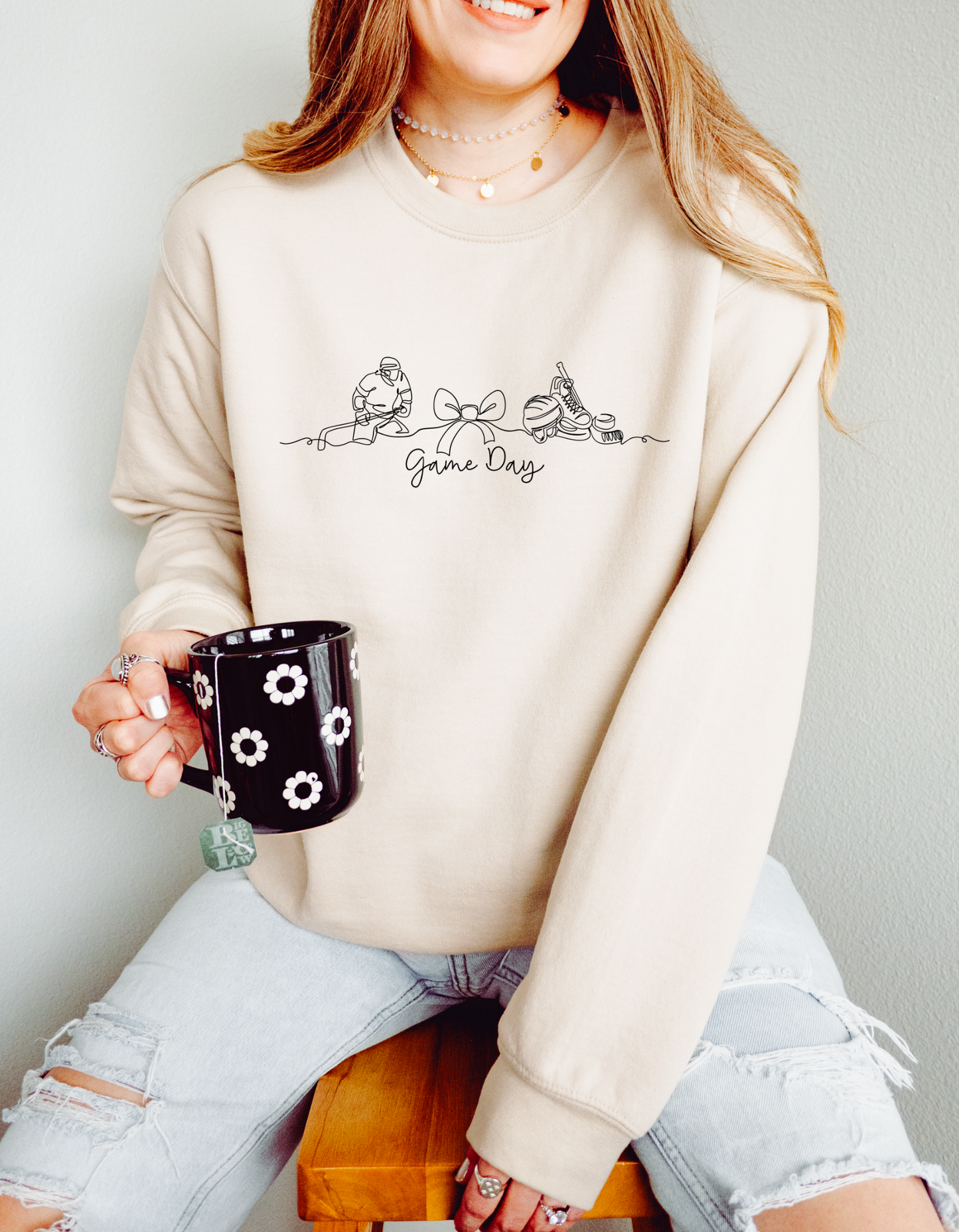 Line Art Game Day Crewneck