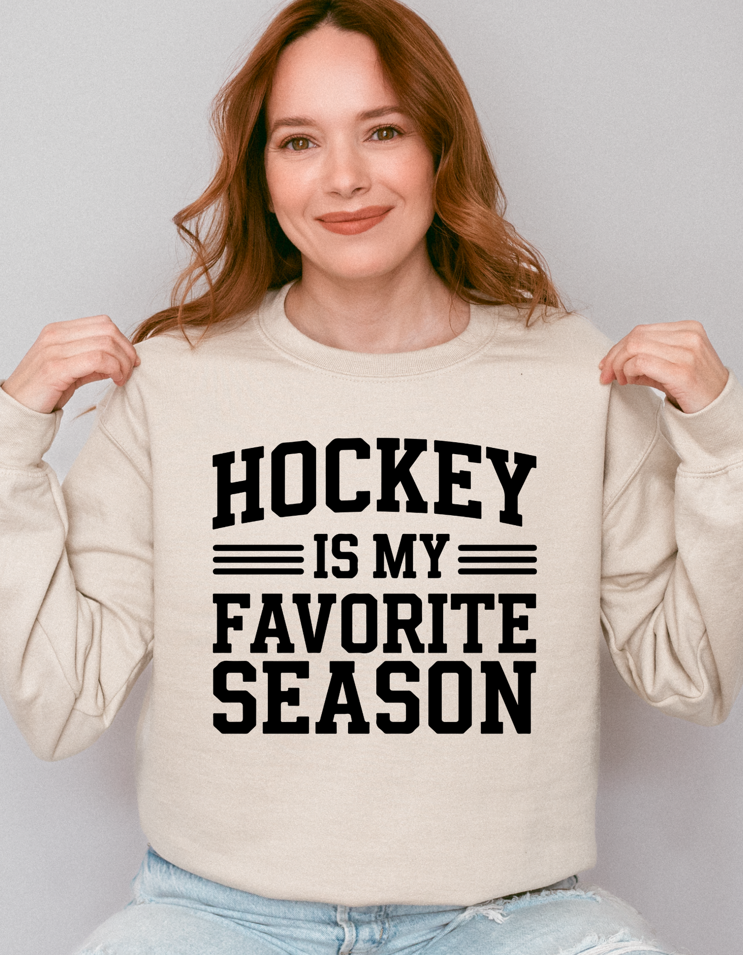 Hockey is my favorite season Crewneck