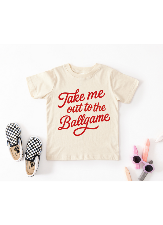 Take me out to the Ballgame Puff Print shirt