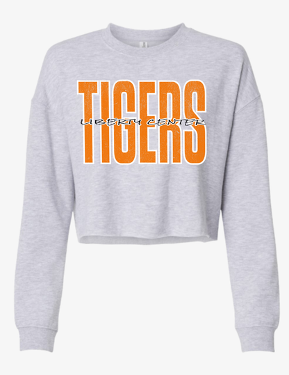 Women's Cropped Tigers Crewneck
