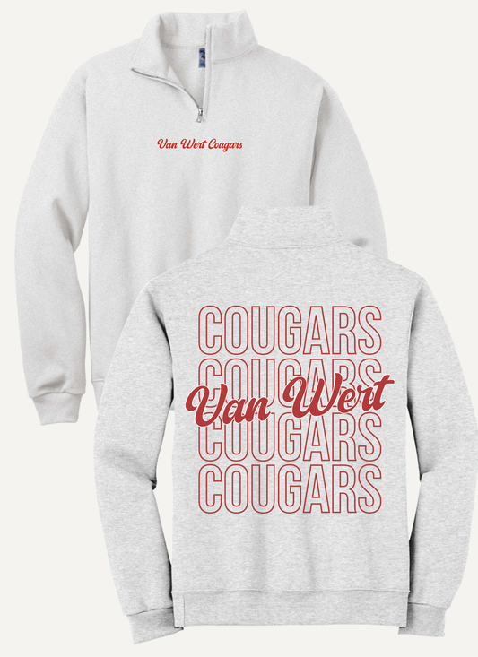 Van Wert Cougars Quarter Zip Sweatshirt